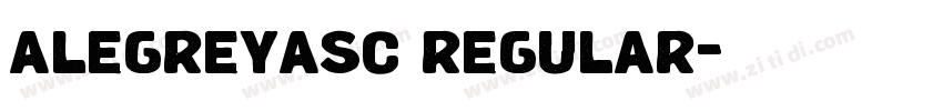 alegreyasc regular字体转换